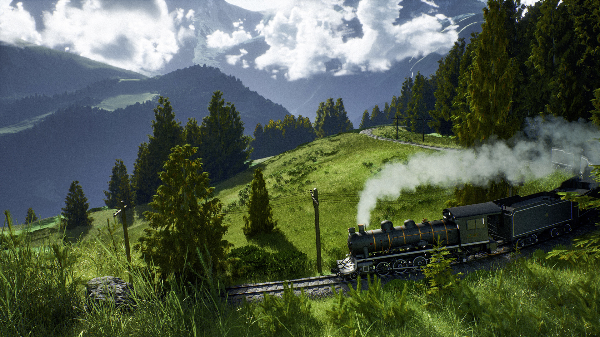 Swiss Alps Unreal Engine Render