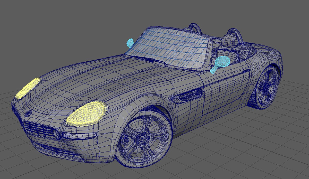 BMW Z8 Wireframe